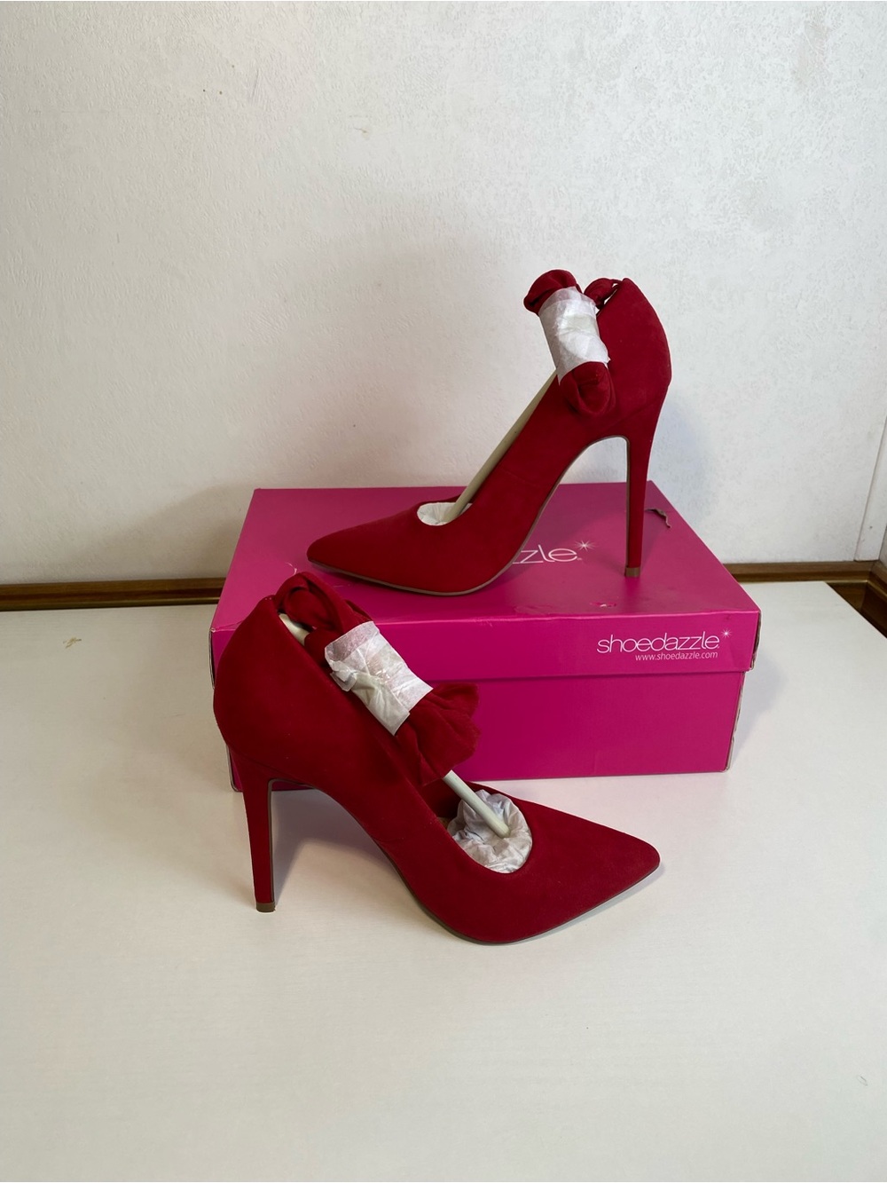 Shoe Dazzle Shoes | Brand New Wilda Wraparound Lace Pump Size 7 Red